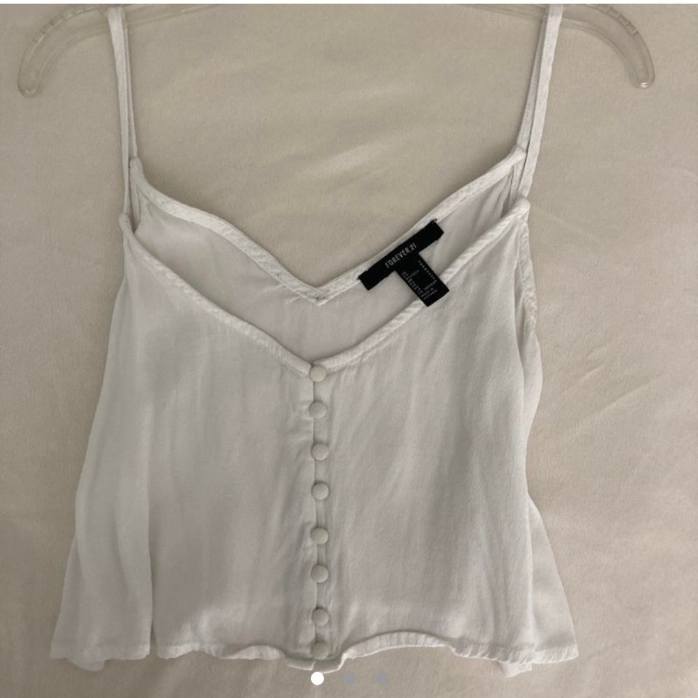 Forever 21 white crop tank